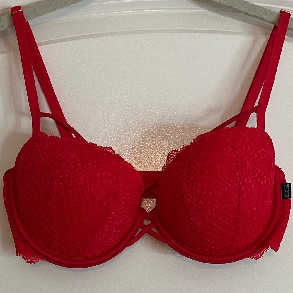 Pink Victoria’s Secret Date Push-up Bra
